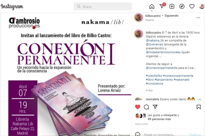 Presentación del libro para el blog